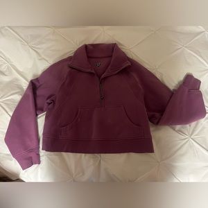 Lululemon purple cropped scuba